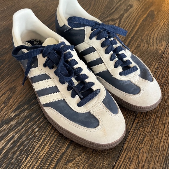 Adidas Samba OG - Night Indigo and White, size 7 - Picture 2 of 5